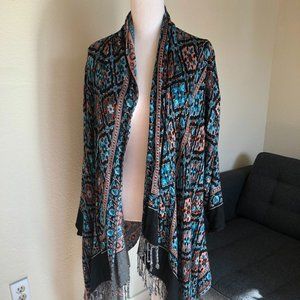 Open Front Wrap Cardigan